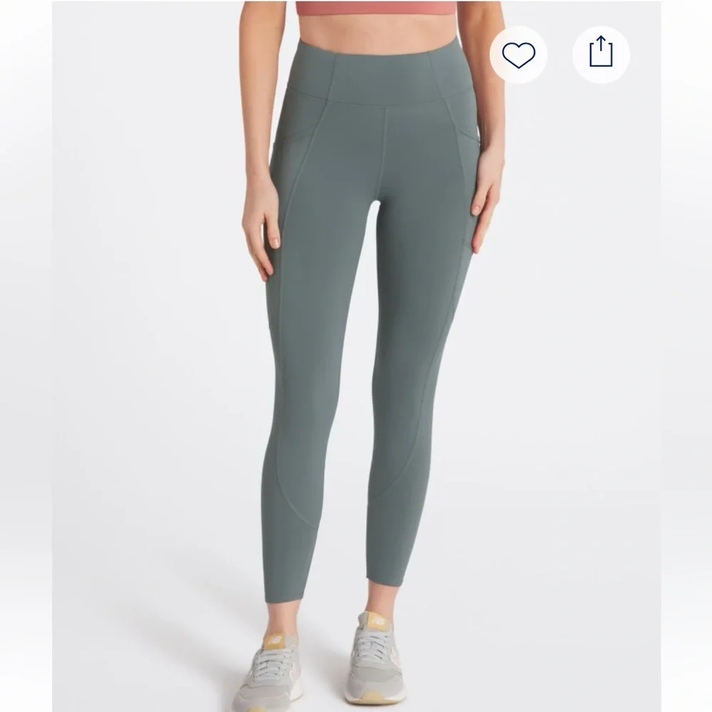 THREADS 4 THOUGHT Rita Core Performance Green/Blue Leggings - Size L - Picture 2 of 8